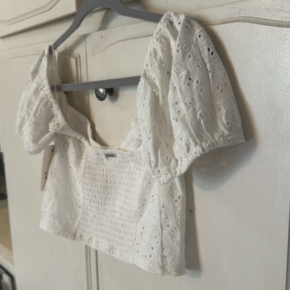 BILLABONG Last Kiss Eyelet Cotton Crop Top NWT - Picture 15 of 15